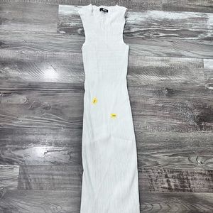 Allsaints white ribbed dress size XS